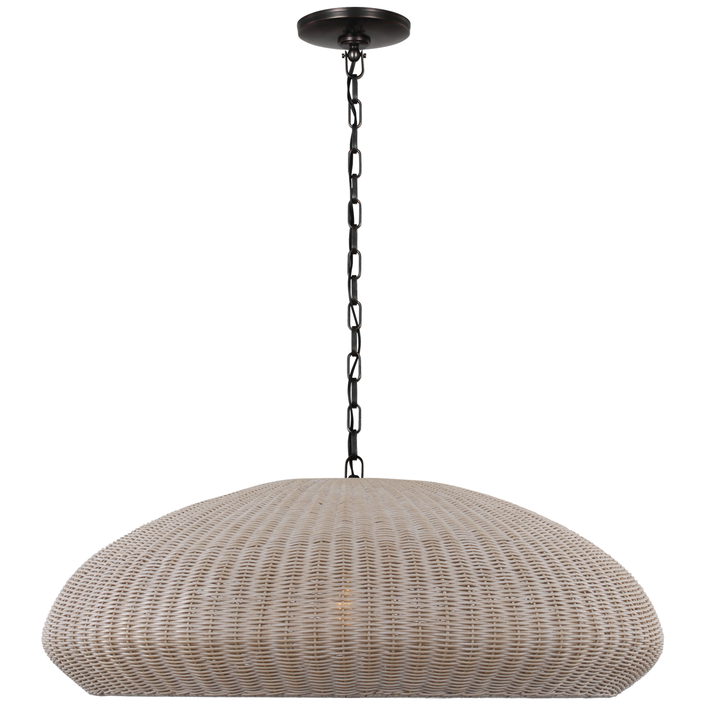 Kokomo 32" Wide Pendant | Bronze | Ash Wicker Shade
