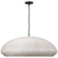 Kokomo 44" Wide Pendant | Bronze | Chalk Wicker Shade