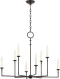 Rowen X-Large 8-Light Chandelier | Aged Iron