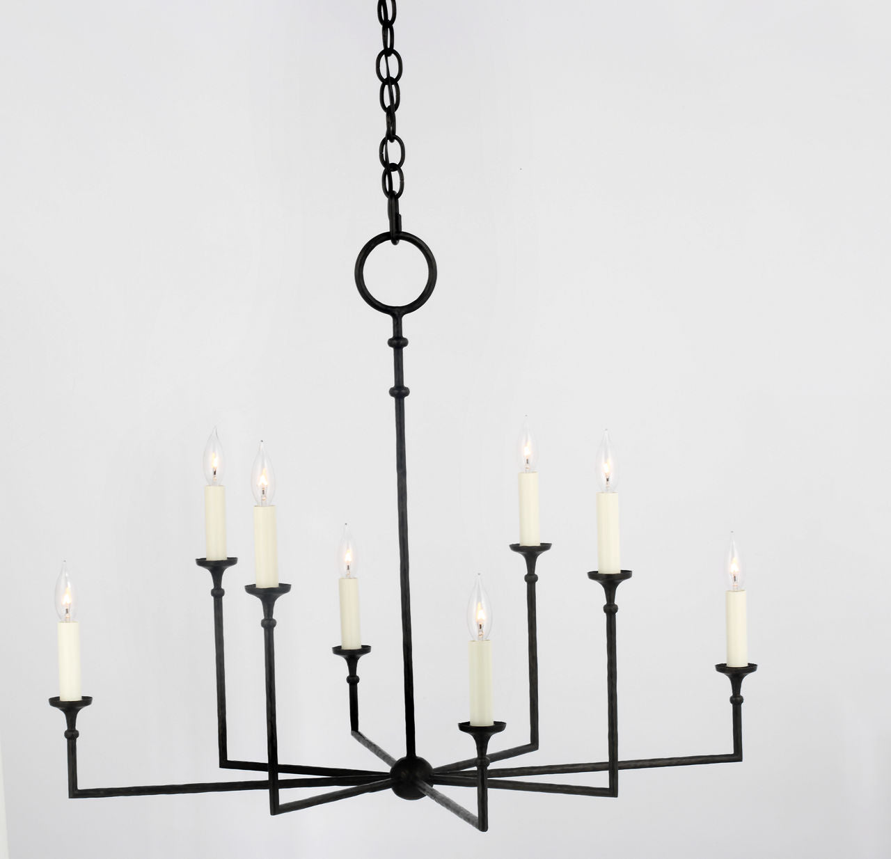 Rowen X-Large 8-Light Chandelier | Aged Iron