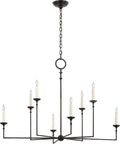 Rowen Grande 8-Light Chandelier | Aged Iron