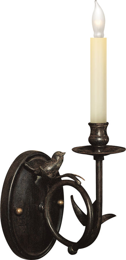 Perching Bird Sconce | Rust | Verdis Accents
