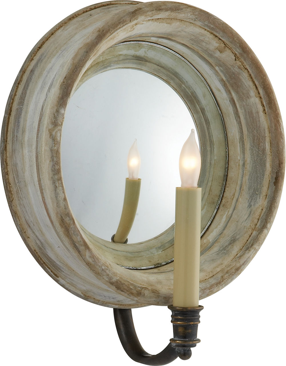 Chelsea Medium Reflection Sconce | Old White