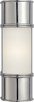 Oxford 12" Bath Sconce | Chrome | Frosted Glass