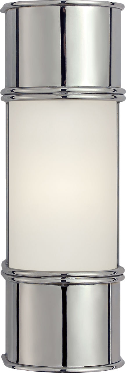 Oxford 12" Bath Sconce | Chrome | Frosted Glass