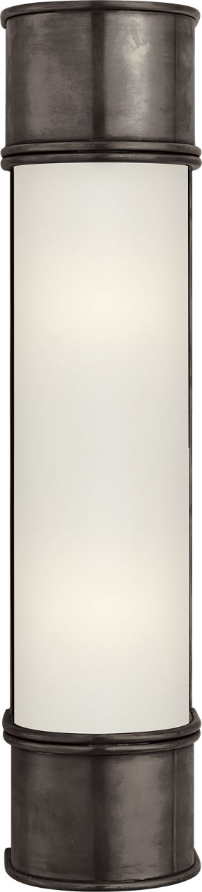 Oxford 18" Bath Sconce | Bronze | Frosted Glass