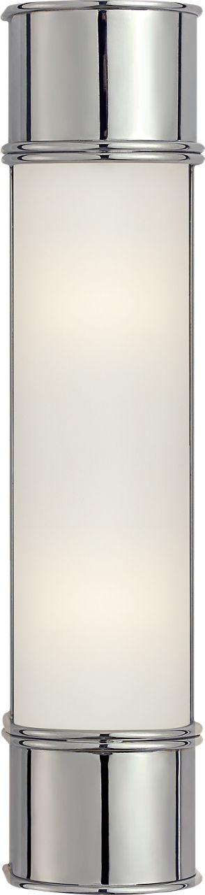 Oxford 18" Bath Sconce | Chrome | Frosted Glass