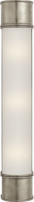Oxford 24" Bath Sconce | Antique Nickel | Frosted Glass