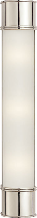 Oxford 24" Bath Sconce | Polished Nickel | Frosted Glass