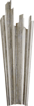 Claymore Sconce | Burnished Silver Leaf