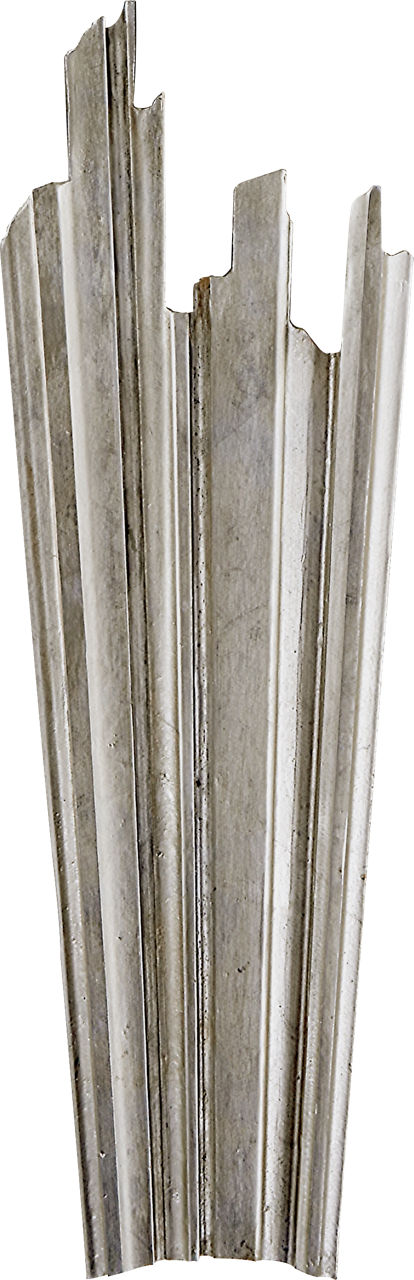 Claymore Sconce | Burnished Silver Leaf
