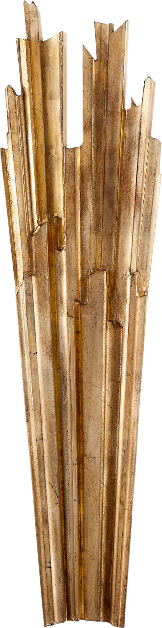 Claymore Tall Sconce | Gilded Iron