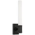 Owen 14" Single Bath Light | Bronze | White Glass