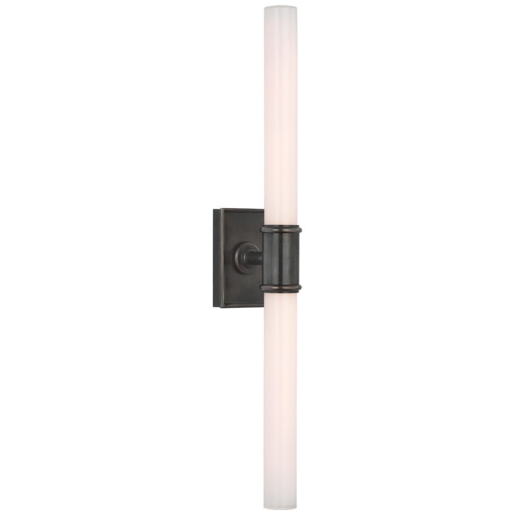Owen 22" Double Bath Light | Bronze | White Glass