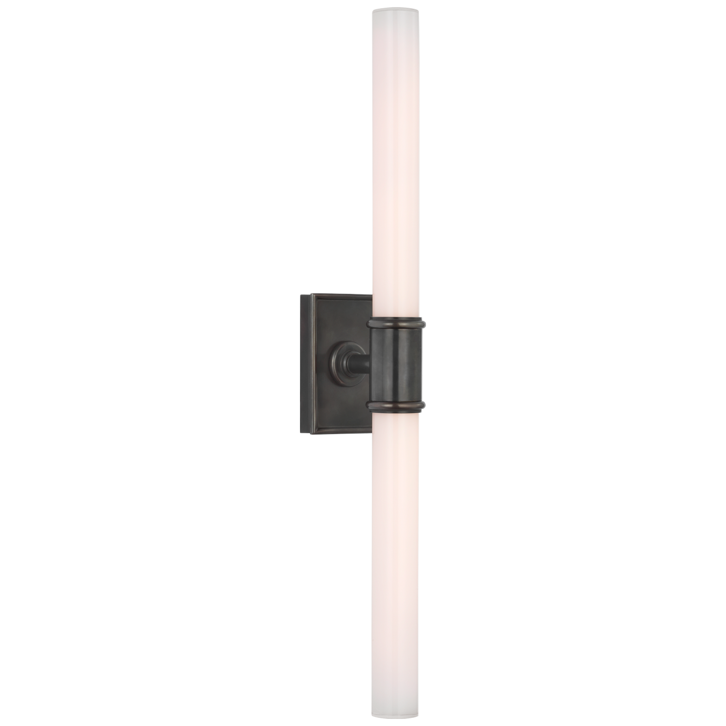 Owen 22" Double Bath Light | Bronze | White Glass