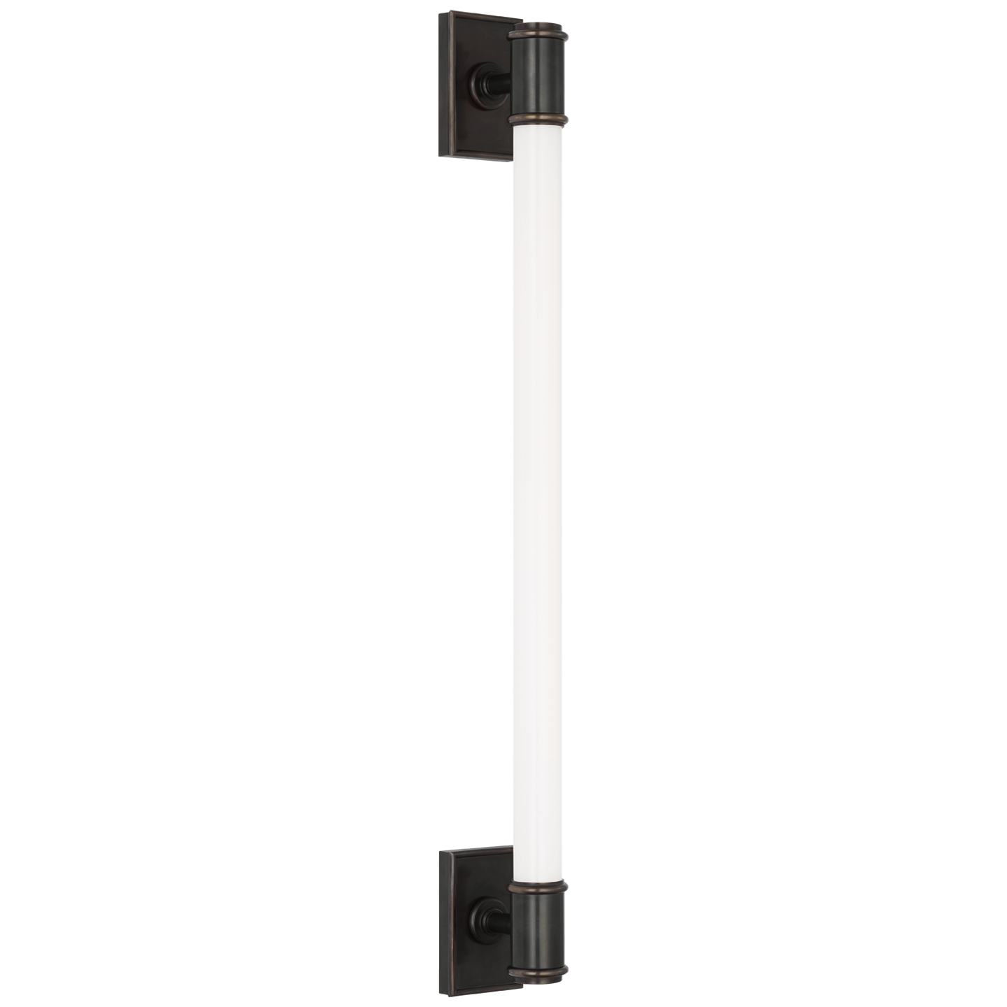 Owen 30" Linear Bath Light | Bronze | White Glass