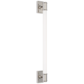 Owen 30" Linear Bath Light | Polished Nickel | White Glass