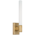 Hawthorne 13" Single Bath Light | Antique-Burnished Brass | White Glass