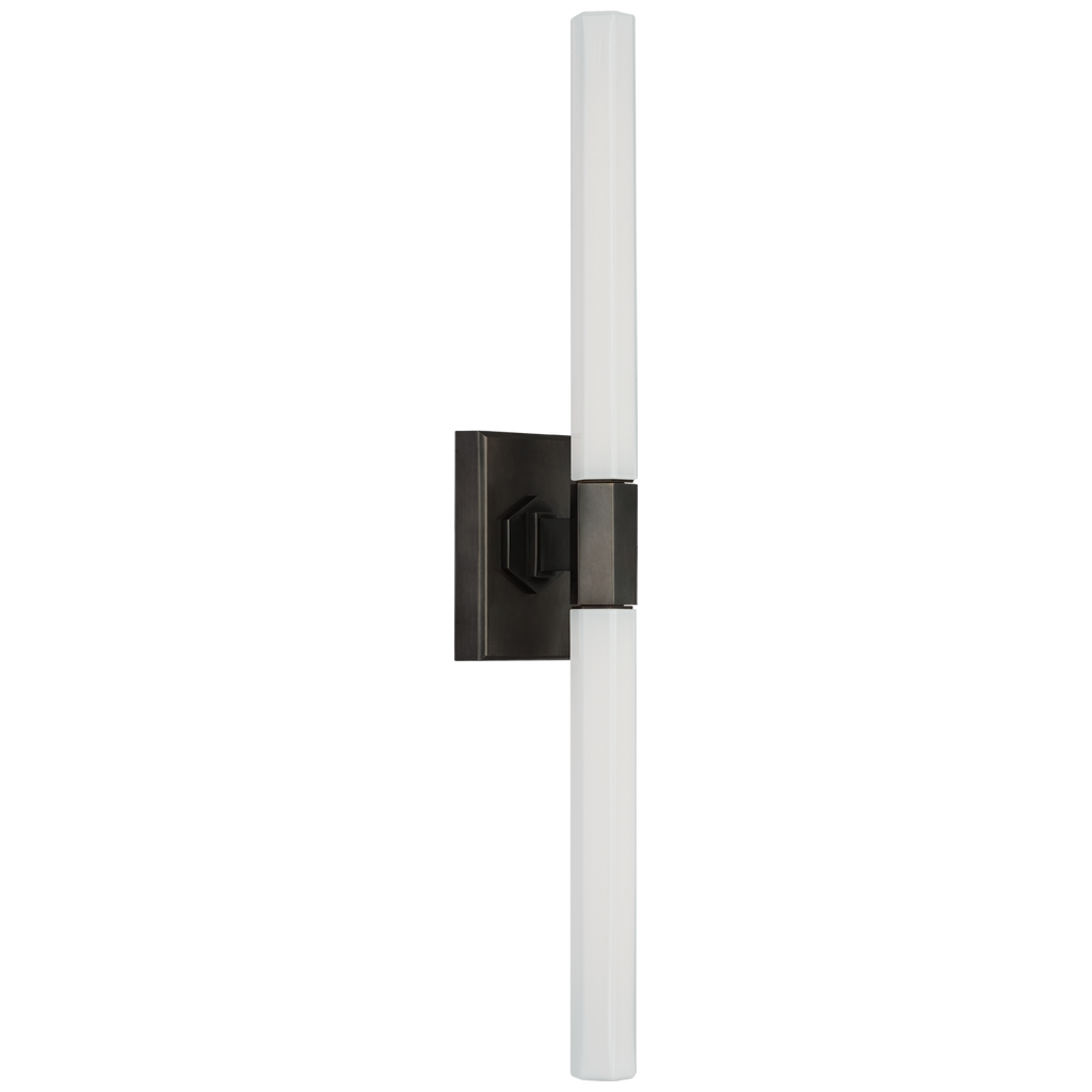 Hawthorne 20" Double Bath Light | Bronze | White Glass