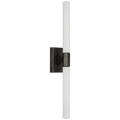 Hawthorne 20" Double Bath Light | Bronze | White Glass