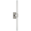 Hawthorne 20" Double Bath Light | Polished Nickel | White Glass