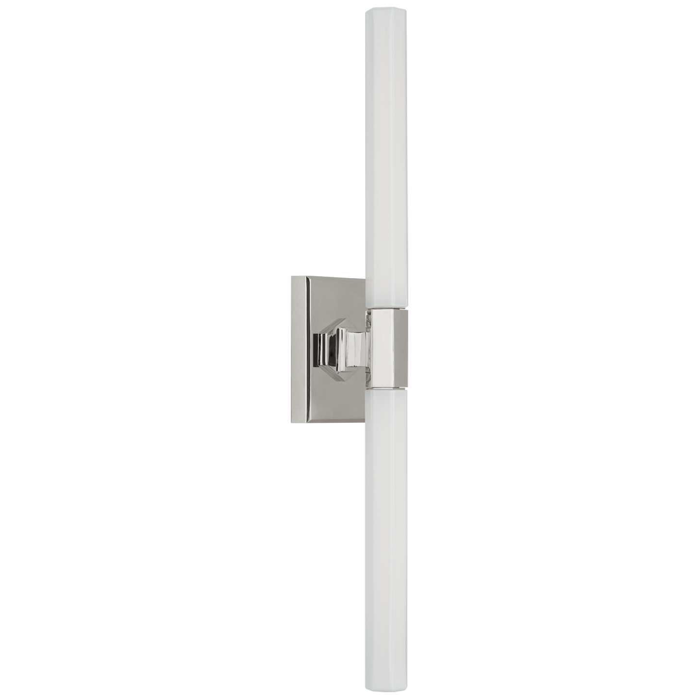 Hawthorne 20" Double Bath Light | Polished Nickel | White Glass