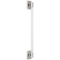 Hawthorne 30" Linear Bath Light | Polished Nickel | White Glass