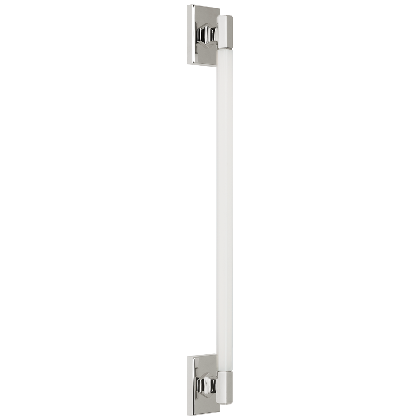 Hawthorne 30" Linear Bath Light | Polished Nickel | White Glass