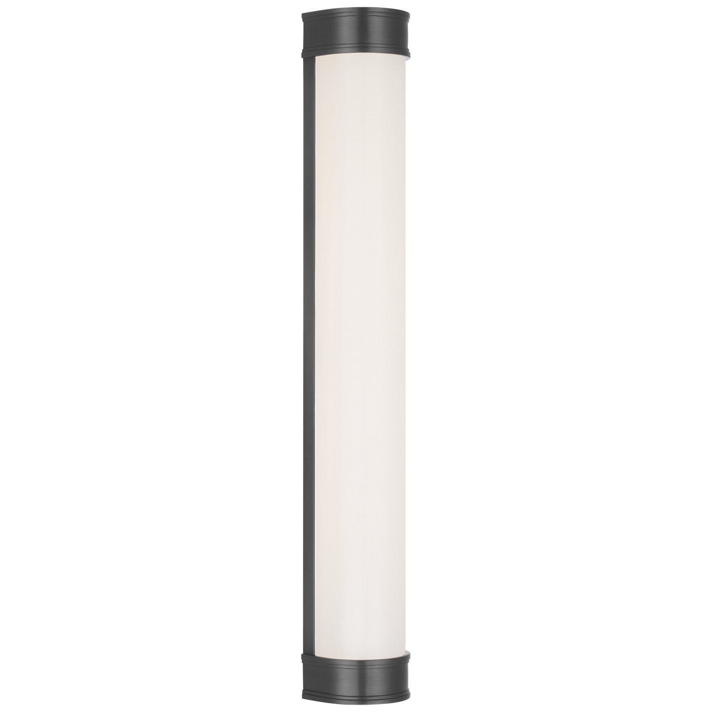 Marden 30" Salon Bath Sconce | Bronze | White Glass
