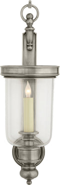 Georgian Small Hurricane Wall Sconce | Antique Nickel
