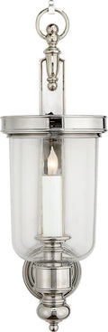 Georgian Small Hurricane Wall Sconce | Polished Nickel