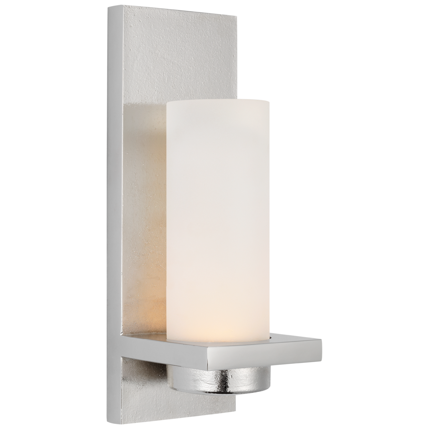 Cornado 12" Indoor/Outdoor Hurricane Sconce | Museum Nickel | Etched Crystal
