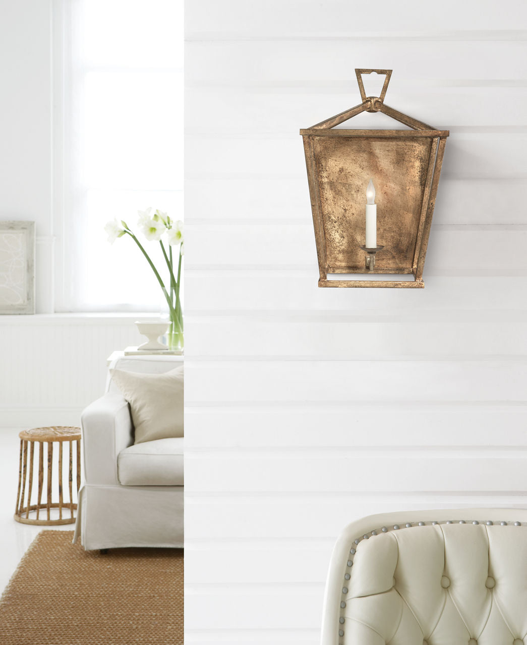 Darlana Wall Lantern | Gilded Iron