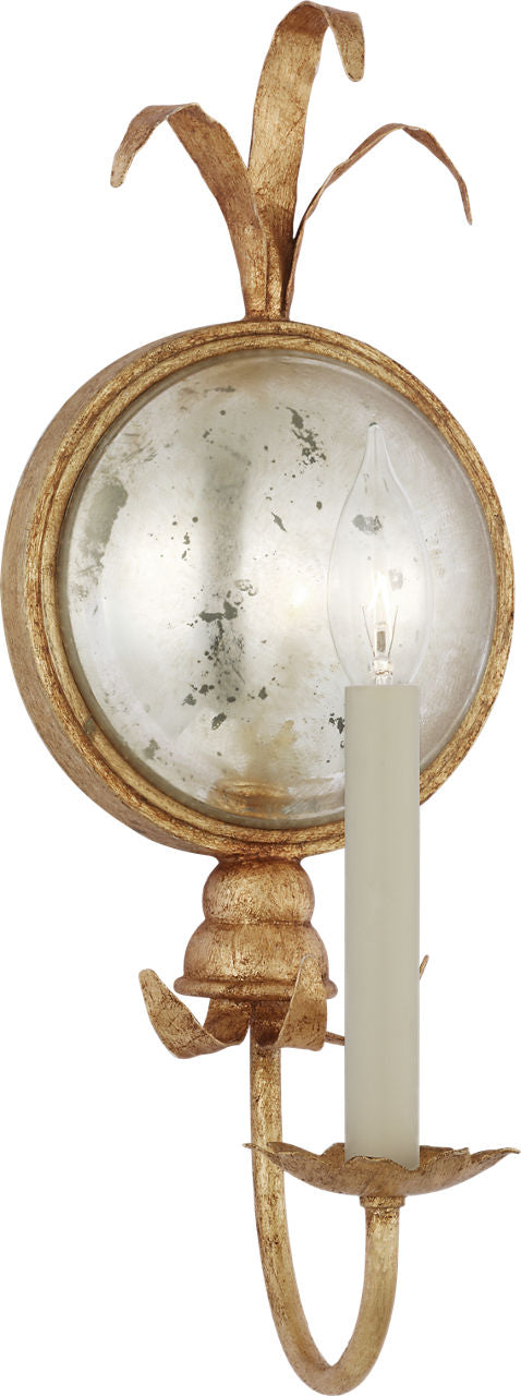 Gramercy Medium Single Sconce | Gilded Iron