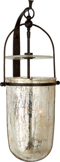 Lorford Medium Sconce | Aged Iron | Antiqued Mercury Glass