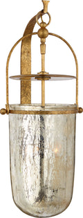 Lorford Medium Sconce | Gilded Iron | Antiqued Mercury Glass