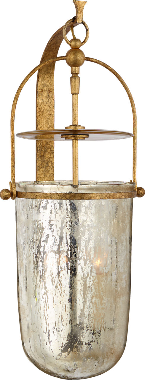 Lorford Medium Sconce | Gilded Iron | Antiqued Mercury Glass