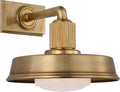 Ruhlmann Small Sconce | Antique-Burnished Brass | White Glass