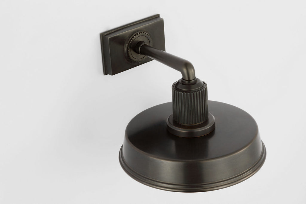 Ruhlmann Small Sconce | Bronze | White Glass