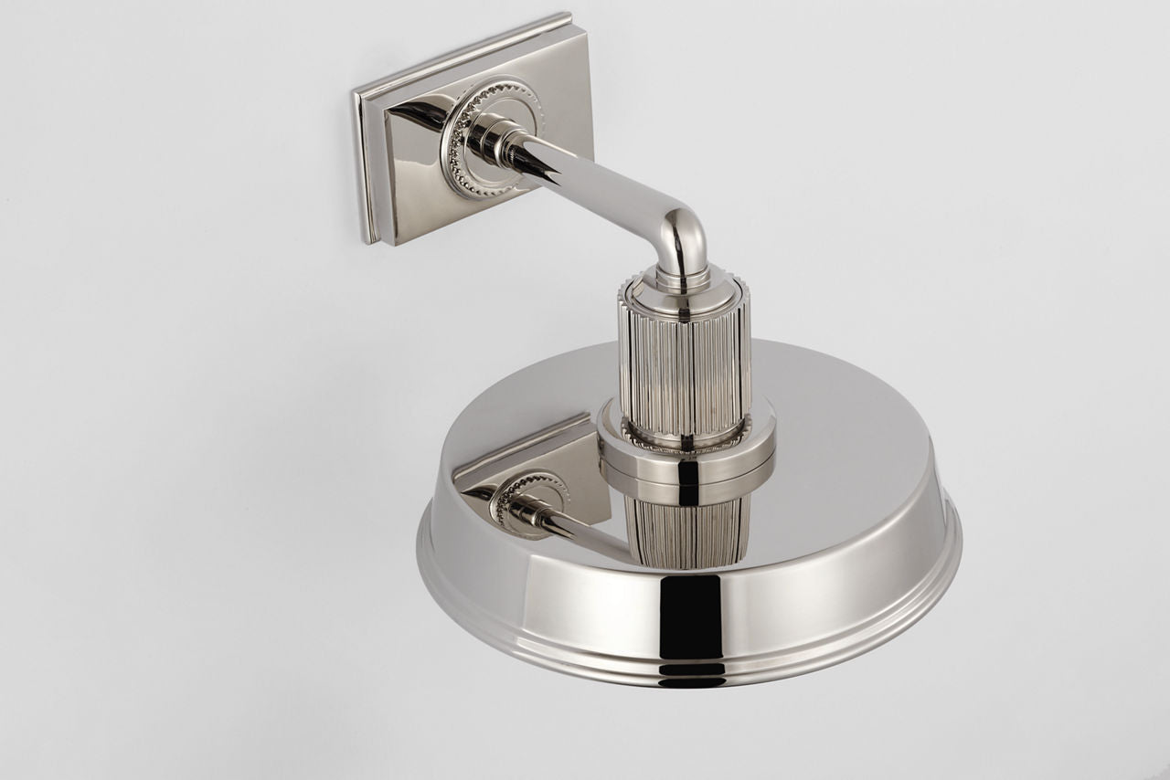 Ruhlmann Small Sconce | Polished Nickel | White Glass