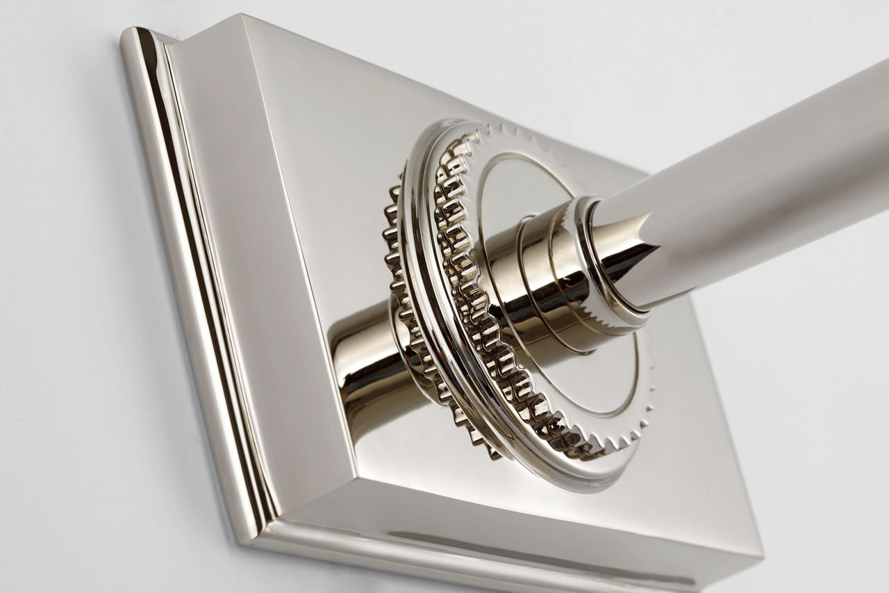 Ruhlmann Small Sconce | Polished Nickel | White Glass