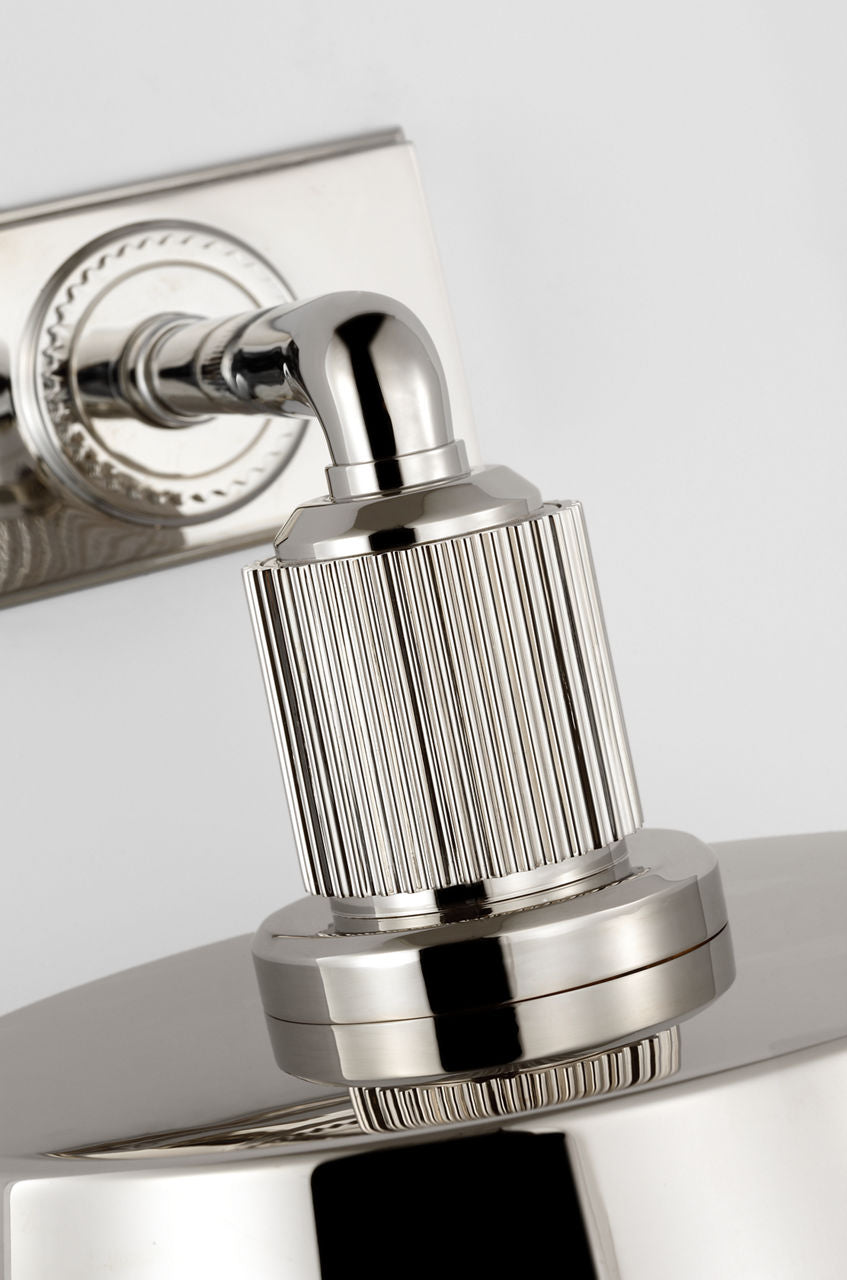 Ruhlmann Small Sconce | Polished Nickel | White Glass
