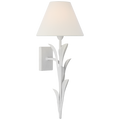 Provenz 20" Tail Sconce | Plaster White | Linen Shade