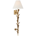 Provenz 34" Statement Sconce | French Gild | Linen Shade