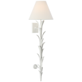 Provenz 34" Statement Sconce | Plaster White | Linen Shade
