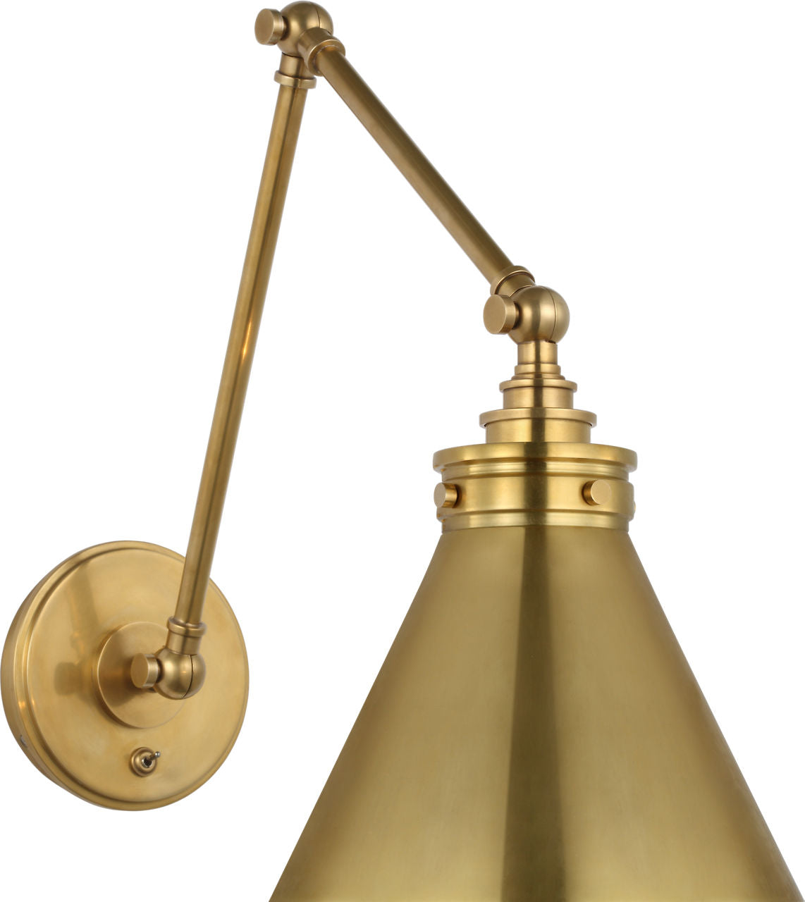 Parkington Double Library Wall Light | Antique-Burnished Brass