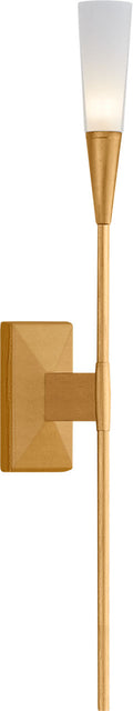 Stellar Single Tail Sconce | Gild | Frosted Acrylic