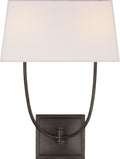Venini Double Sconce | Bronze | Linen Shade