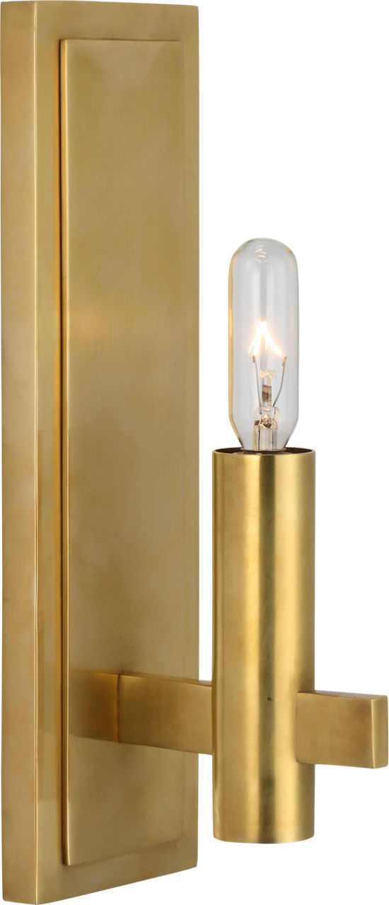 Sonnet Petite Single Sconce | Antique-Burnished Brass