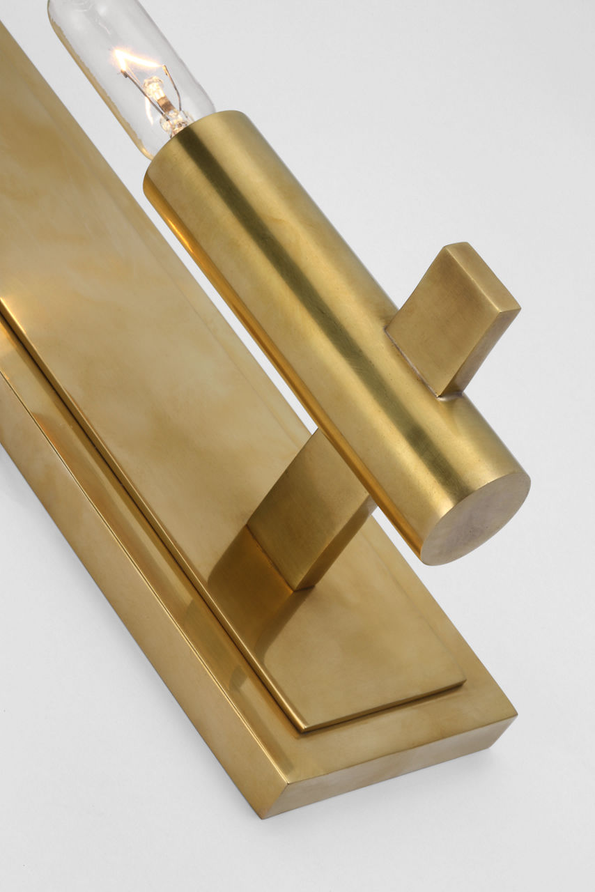 Sonnet Petite Single Sconce | Antique-Burnished Brass